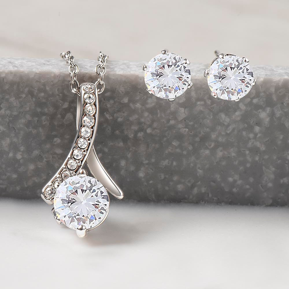 Will you be my Bridesmaid? | Alluring Beauty + Clear CZ Earrings