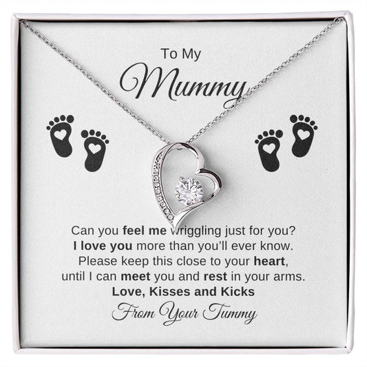 To My Mummy | From Your Tummy - Forever Love Necklace